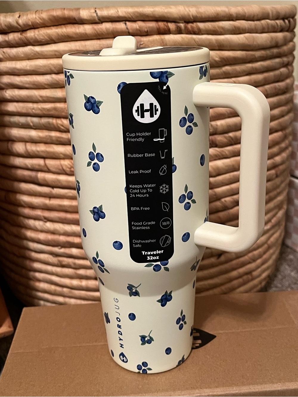 HydroJug 32 oz. Traveler Exclusive Water Bottle Blueberry Anthropologie